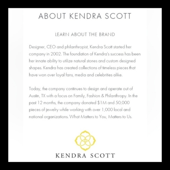 NEW Elisa Kendra Scott Dichroic Glass Gold Necklace - Picture 11 of 14